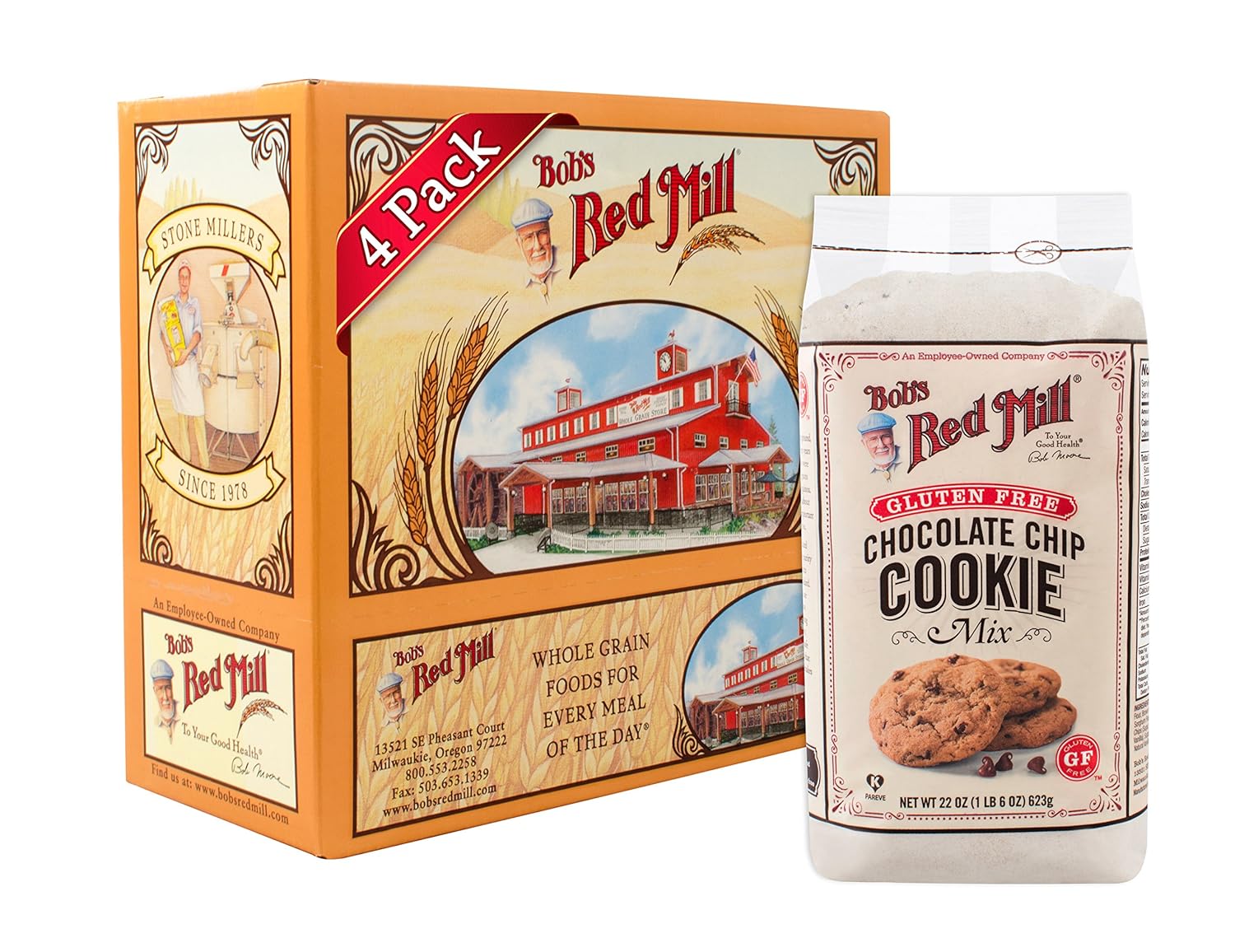 Bob's Red Mill Gluten Free Chocolate Chip Cookie Mix - 4 Pack
