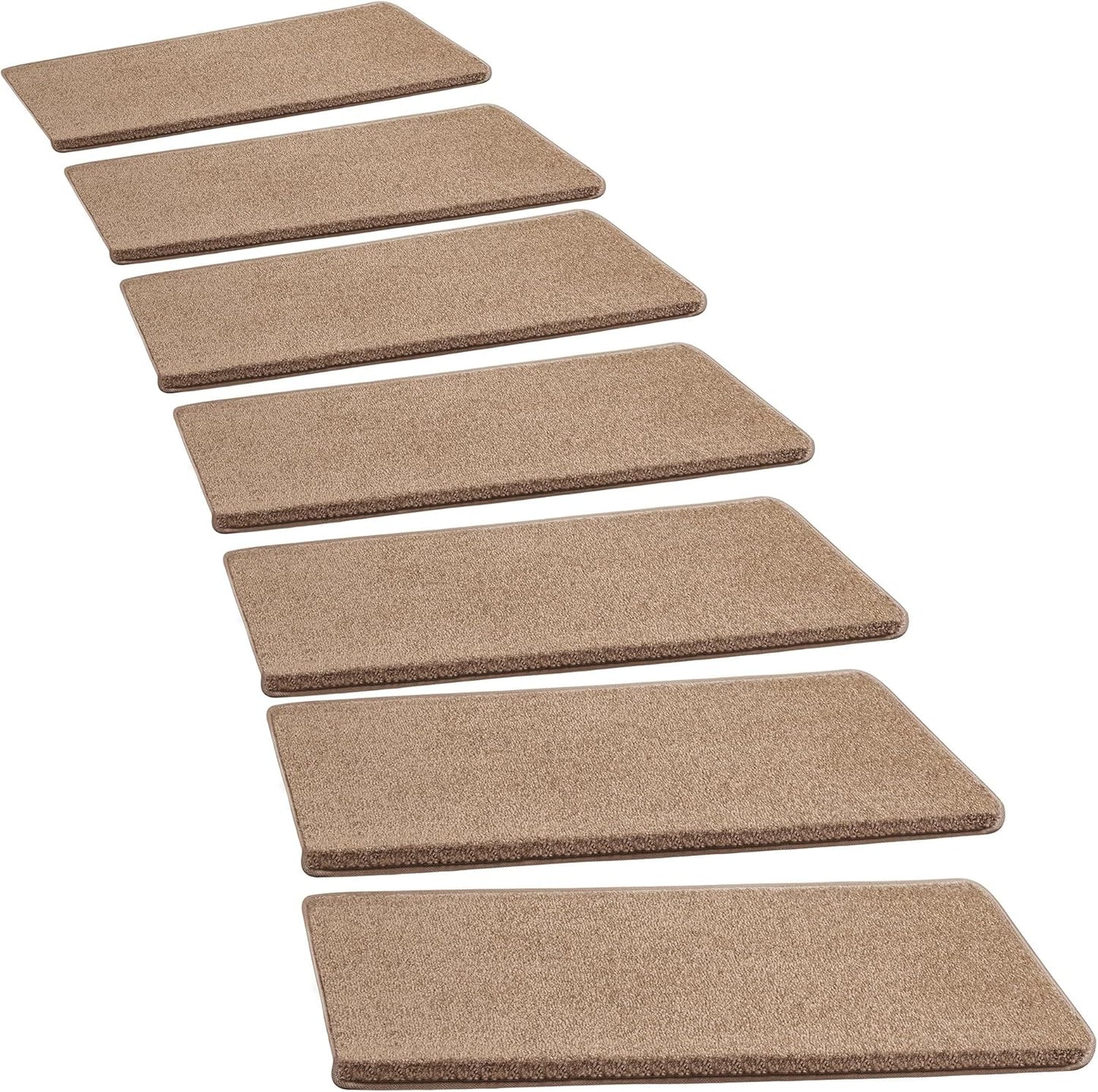 PURE ERA Bullnose Carpet Stair Treads Set for Safe Indoor Steps