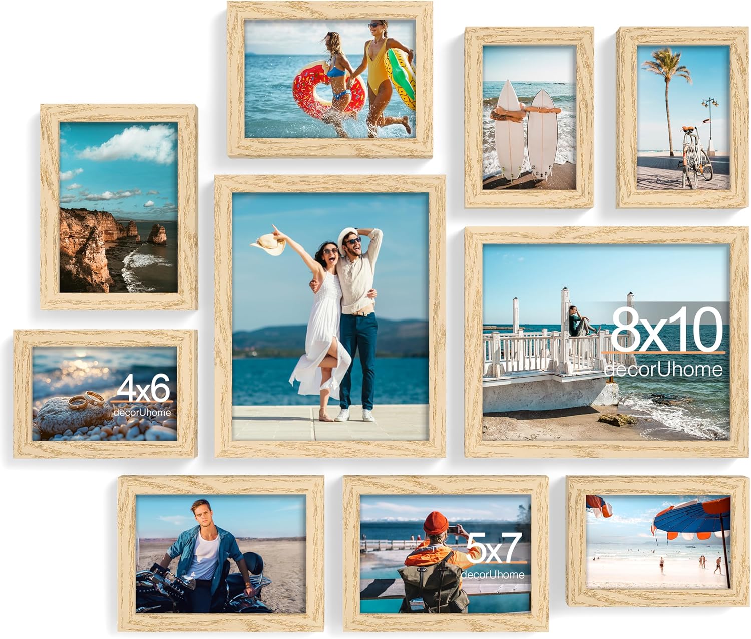 Collage Picture Frames Set of 10 for Stunning Wall Decor