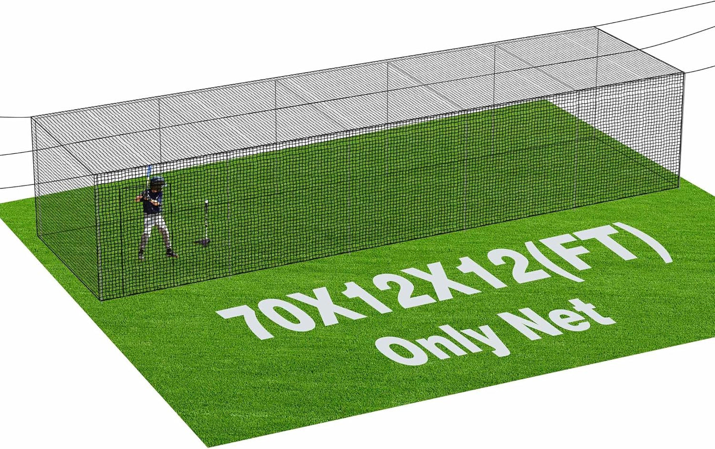 Baseball Batting Cage Nets for Backyard and Indoor Training