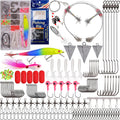 Saltwater Surf Fishing Tackle Kit 184pcs - Complete Beach Rig Set