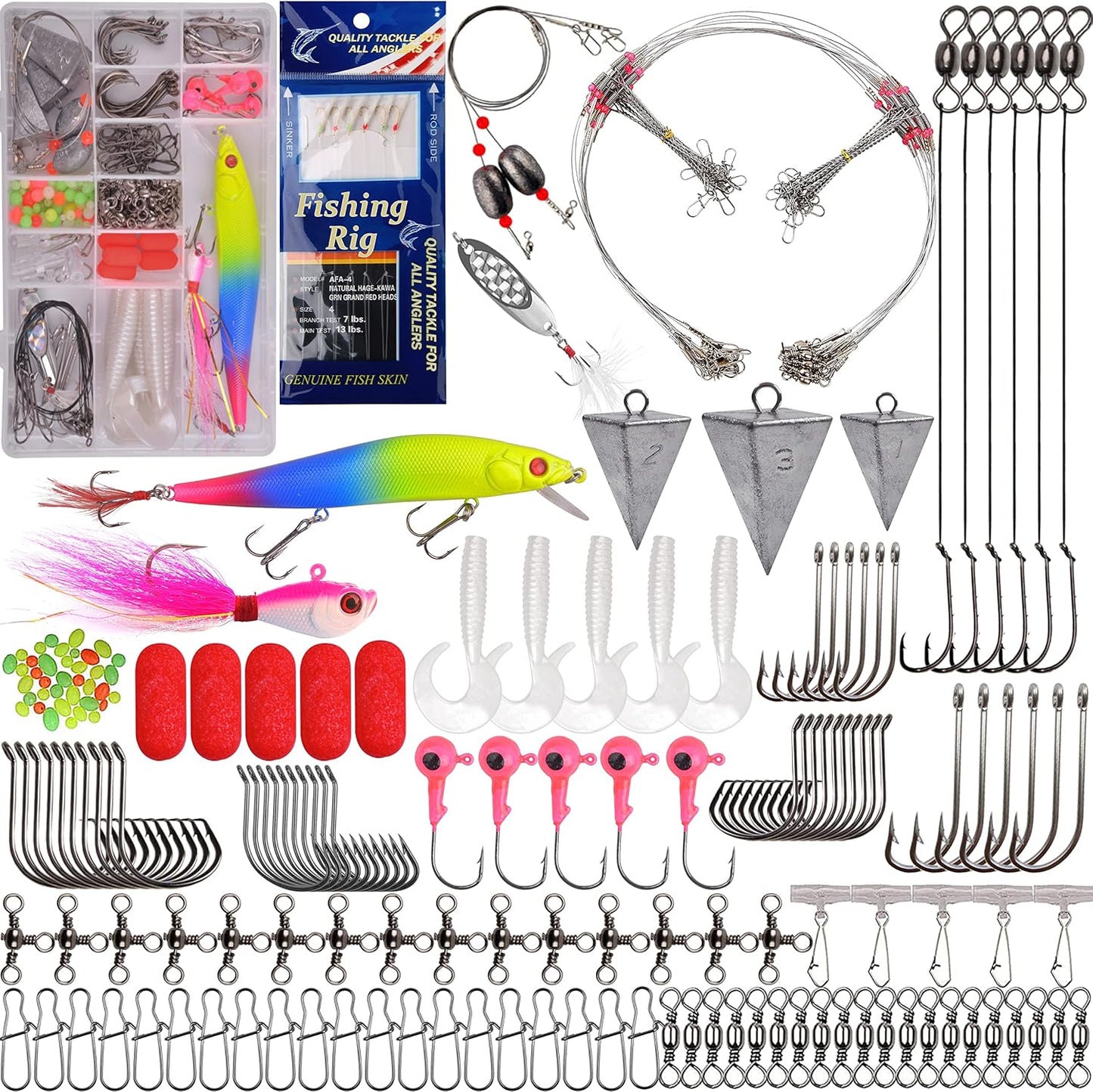 Ultimate 184pc Saltwater Tackle Kit - AGOOL