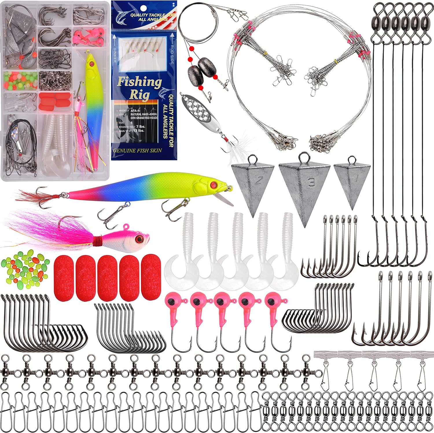 Ultimate 184pc Saltwater Tackle Kit - AGOOL
