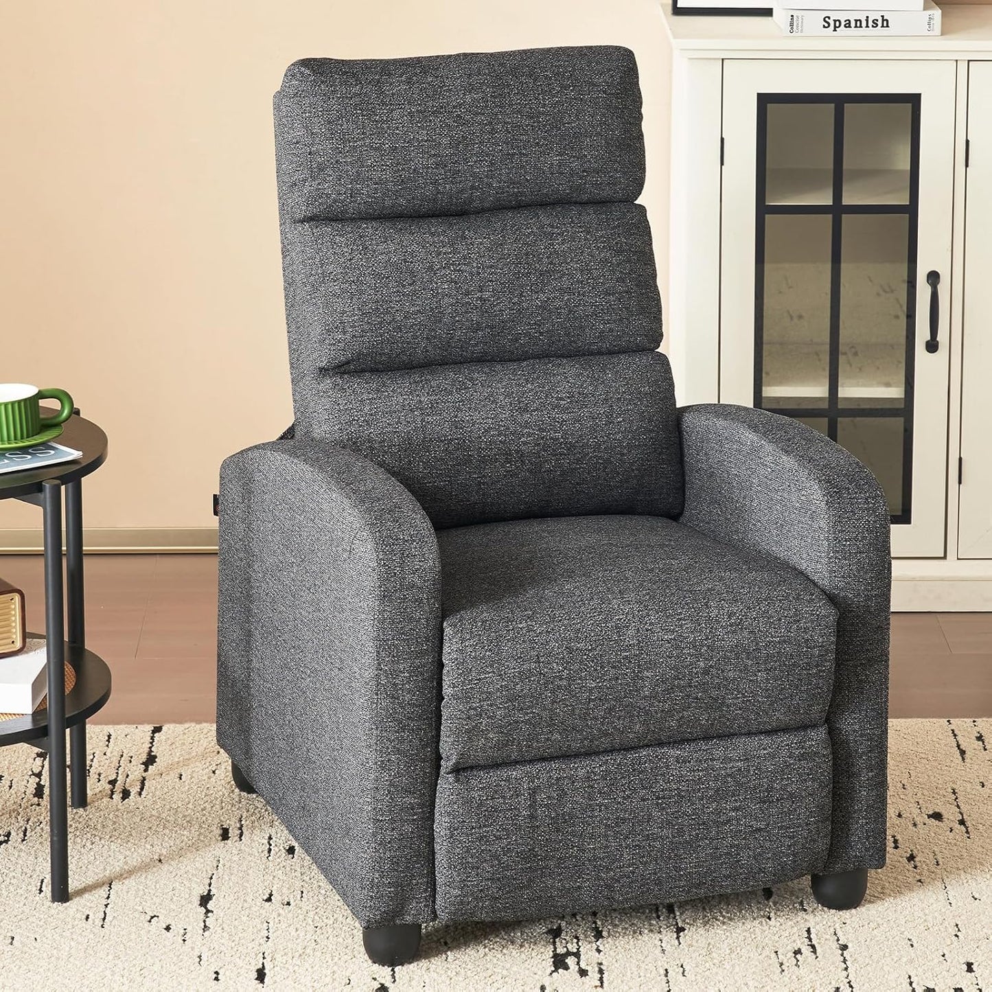 Compact Comfort: Furnimart Small Recliner in Gray