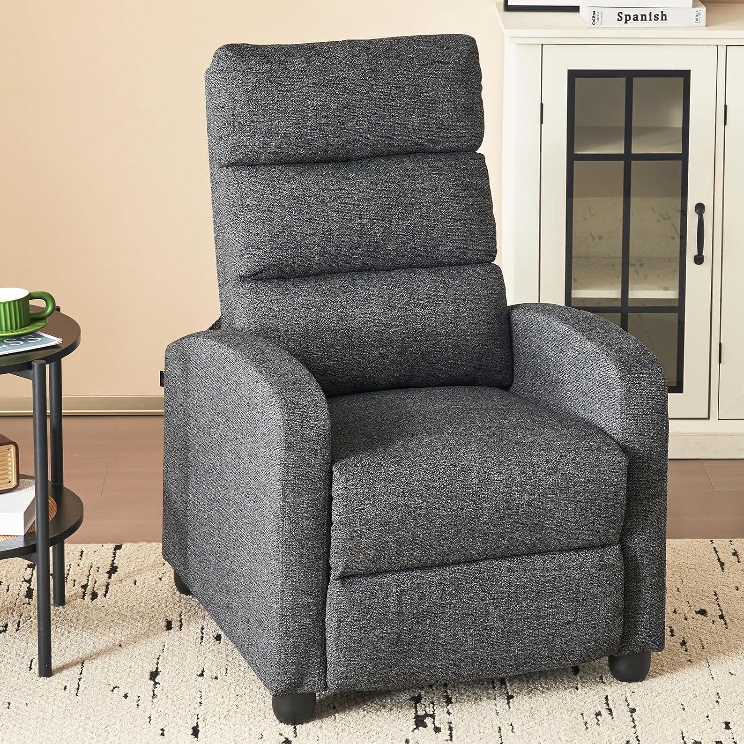 Compact Comfort: Furnimart Small Recliner in Gray