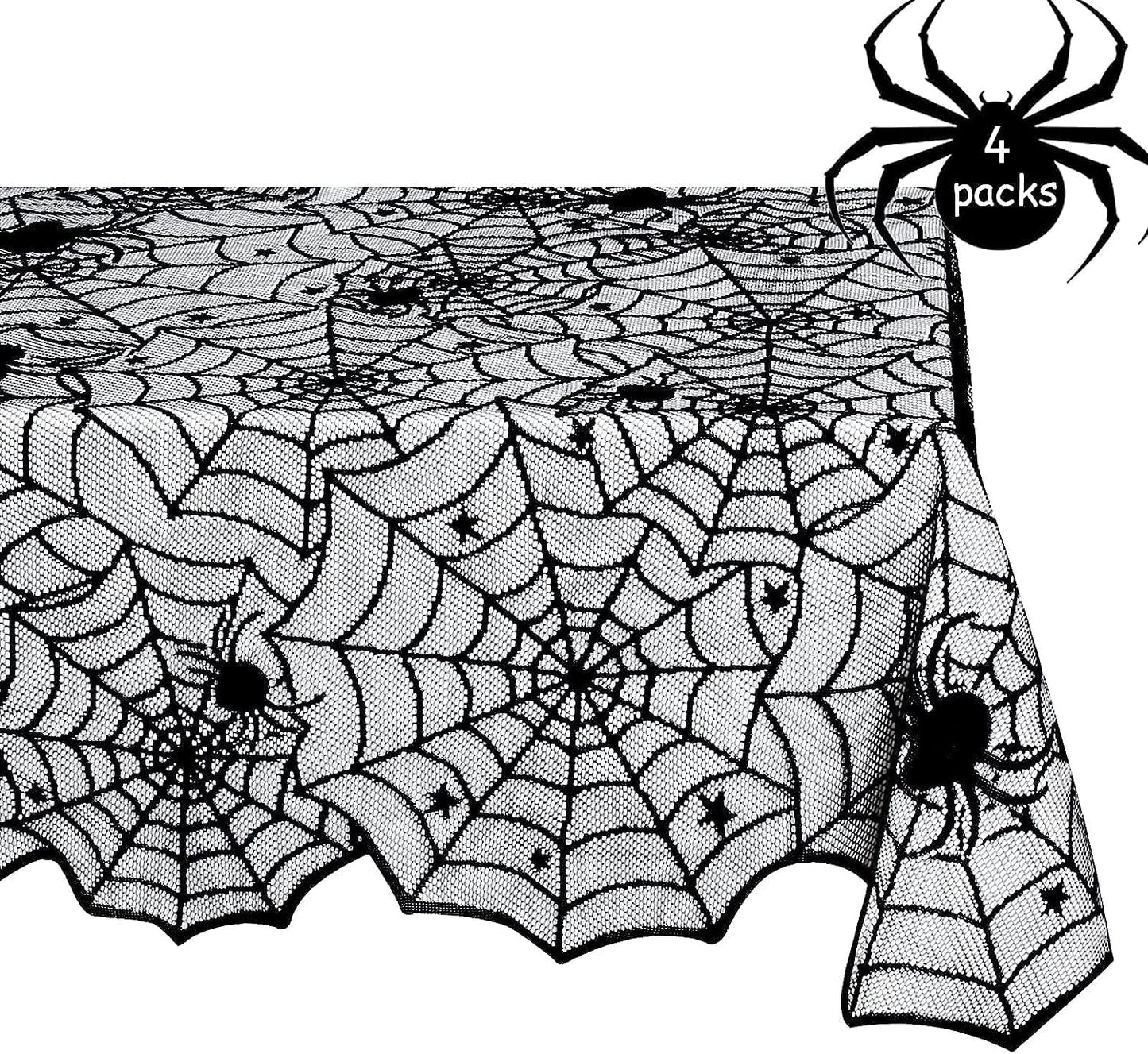 Halloween Lace Tablecloths for Spooky Decor and Parties