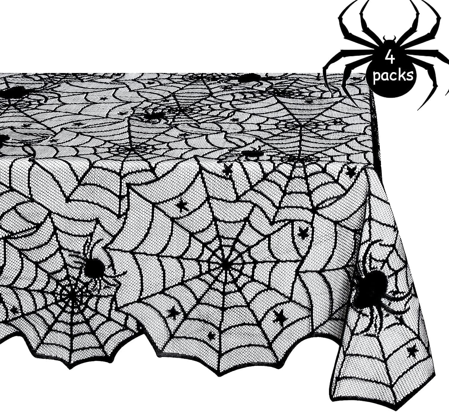 Halloween Lace Tablecloths for Spooky Decor and Parties