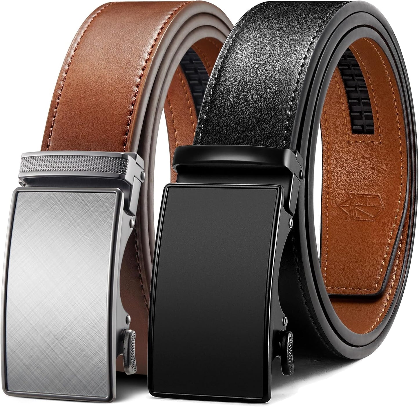 Zitahli Ratchet Belt for Men - Perfect Fit Leather Belts