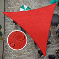 ColourTree 14 ft x 21 ft x 25.2 ft Triangle Waterproof Sun Shade Sail
