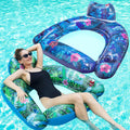 FindUWill Pool Float Chairs 2-Pack - Large 65in x 42in Loungers