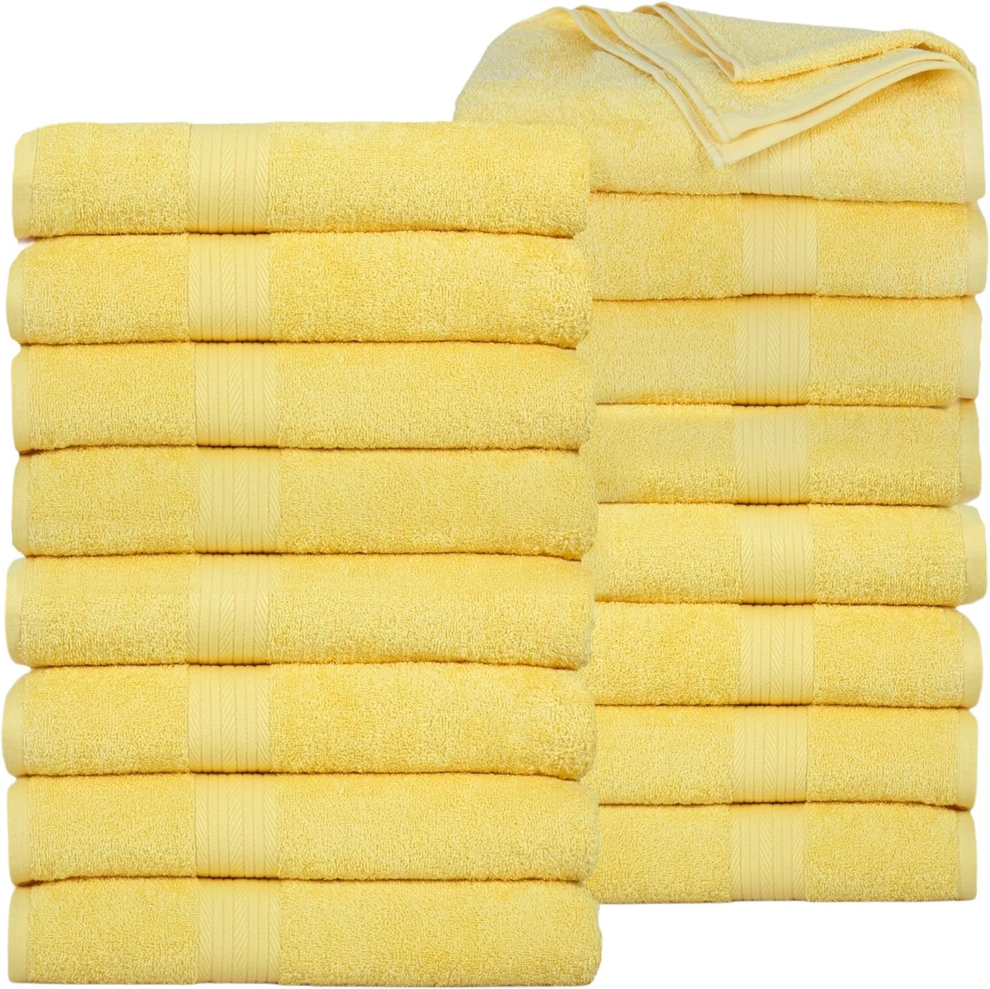 Luxurious 100% Cotton Bath Towels Pack of 16 for Every Need
