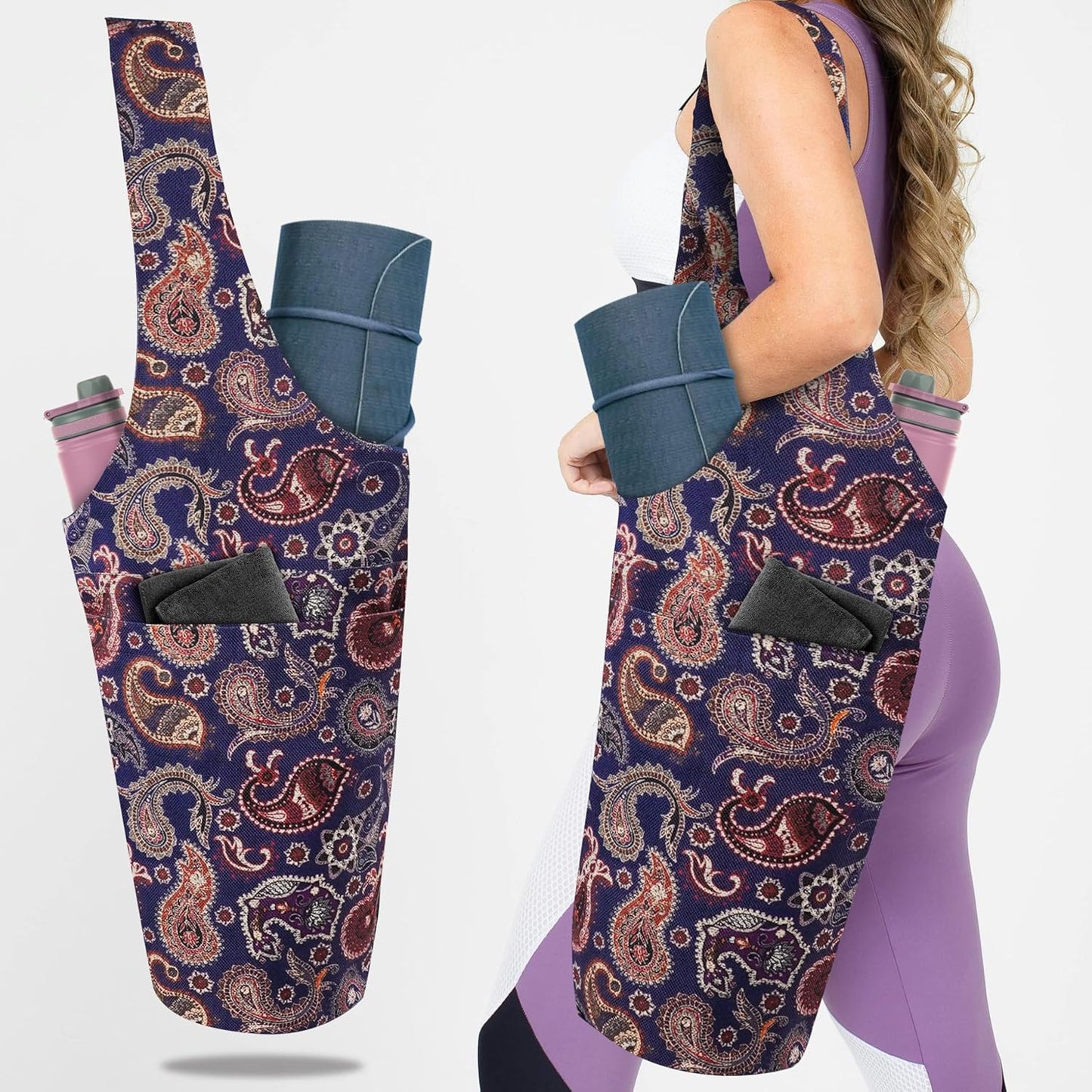 Yoga Mat Bag with Large Pocket - Convenient Storage