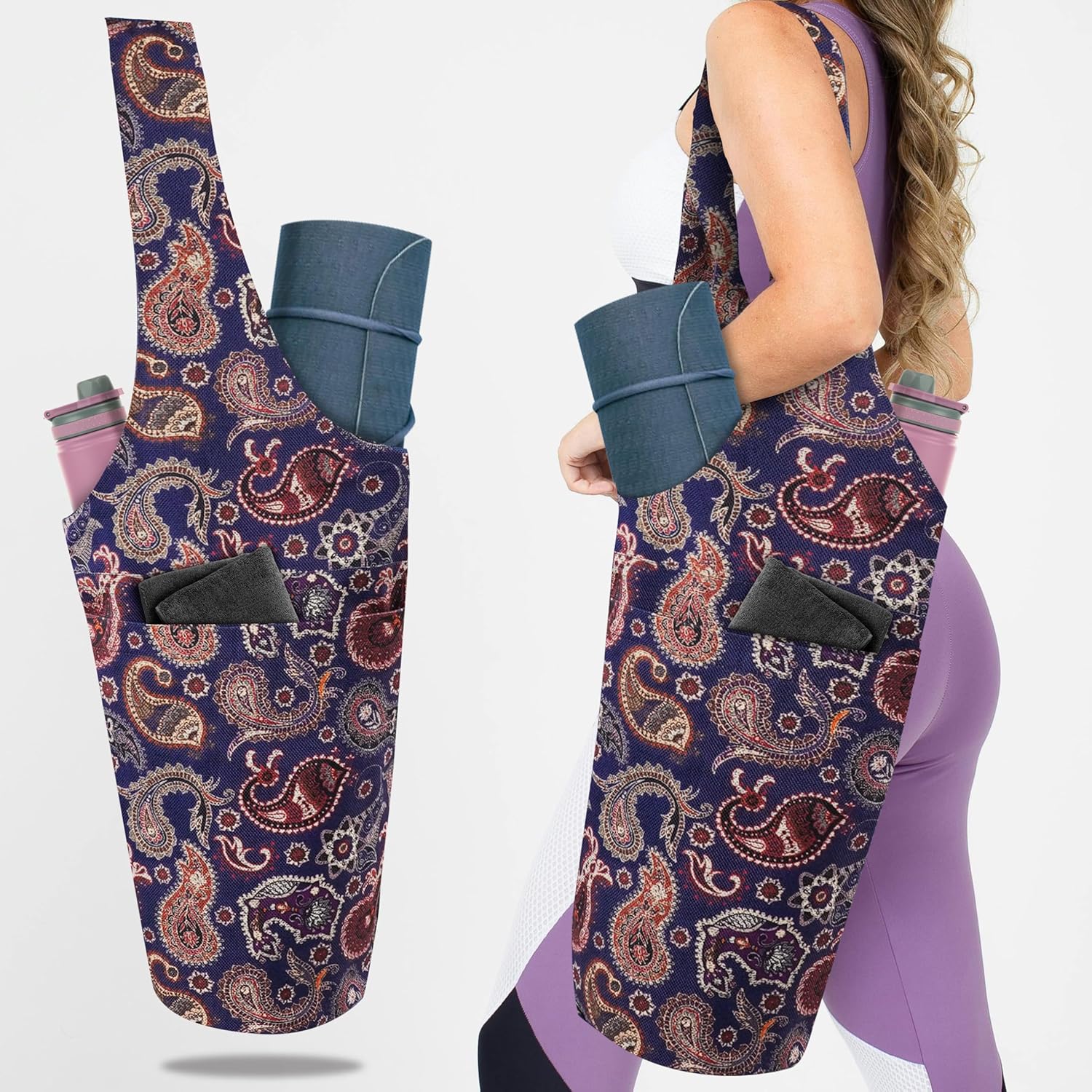 Yoga Mat Bag with Large Pocket - Convenient Storage