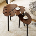 Monstera Leaf Nesting Tables Set of 2 - Space-Saving Leaf Design
