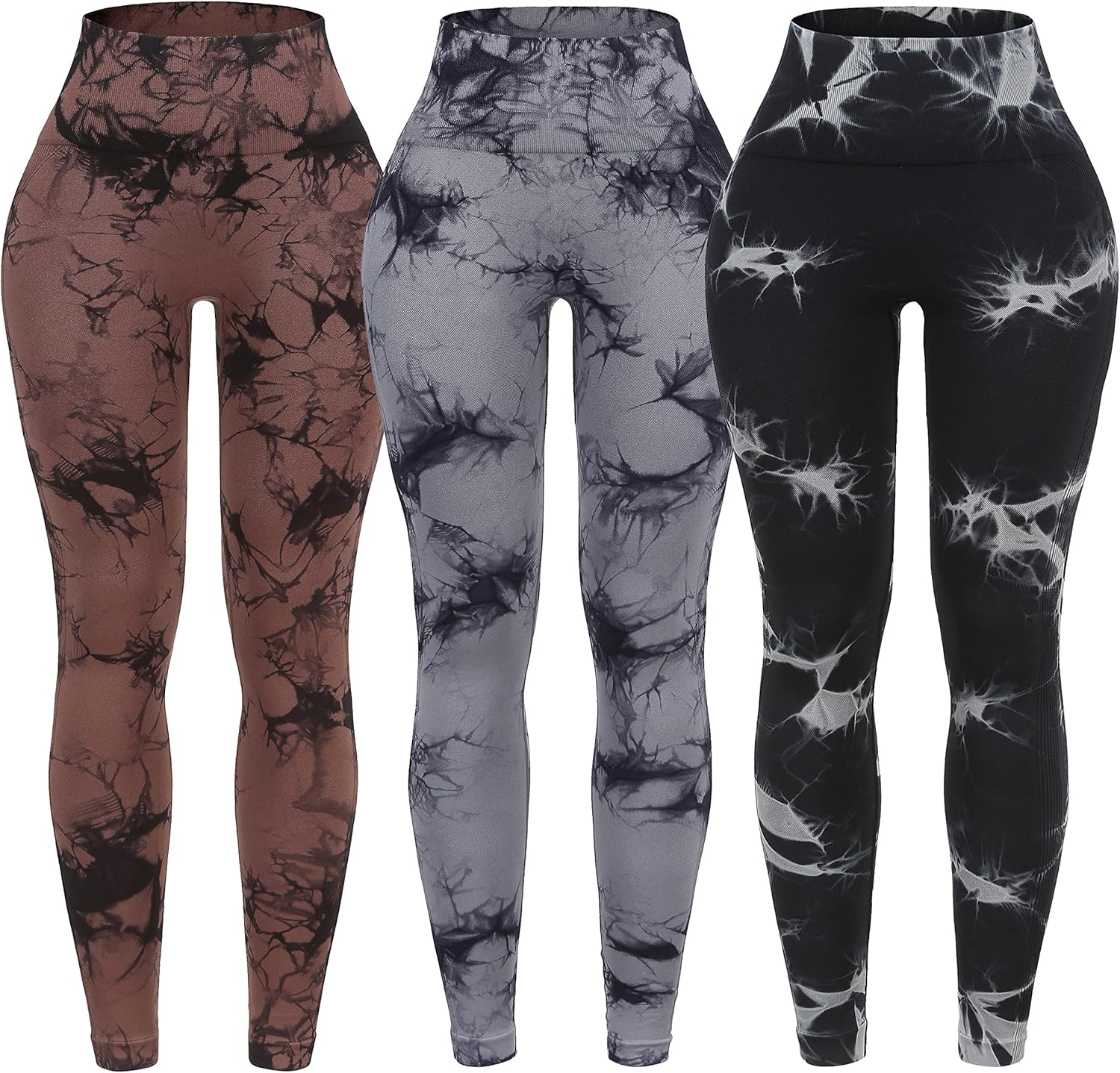 OVESPORT Tie Dye High Waisted Workout Leggings for Women