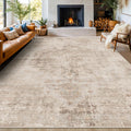 Farmhouse Area Rugs 9x12 for Living Room - Abstract Medallion