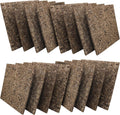 12 in x 12 in Dark Brown Cork Squares - Thick Bulletin Tiles
