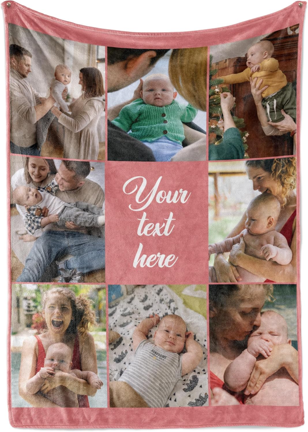 Custom Blanket with Picture and Text - Perfect Personalized Gift