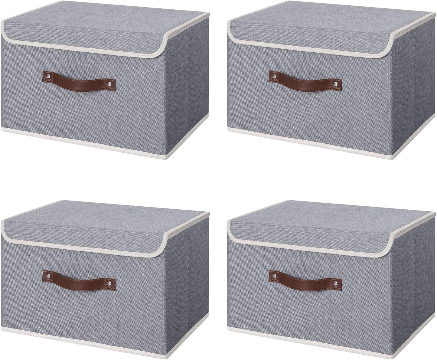 Large Storage Bins with Lid for Home Organization and Style
