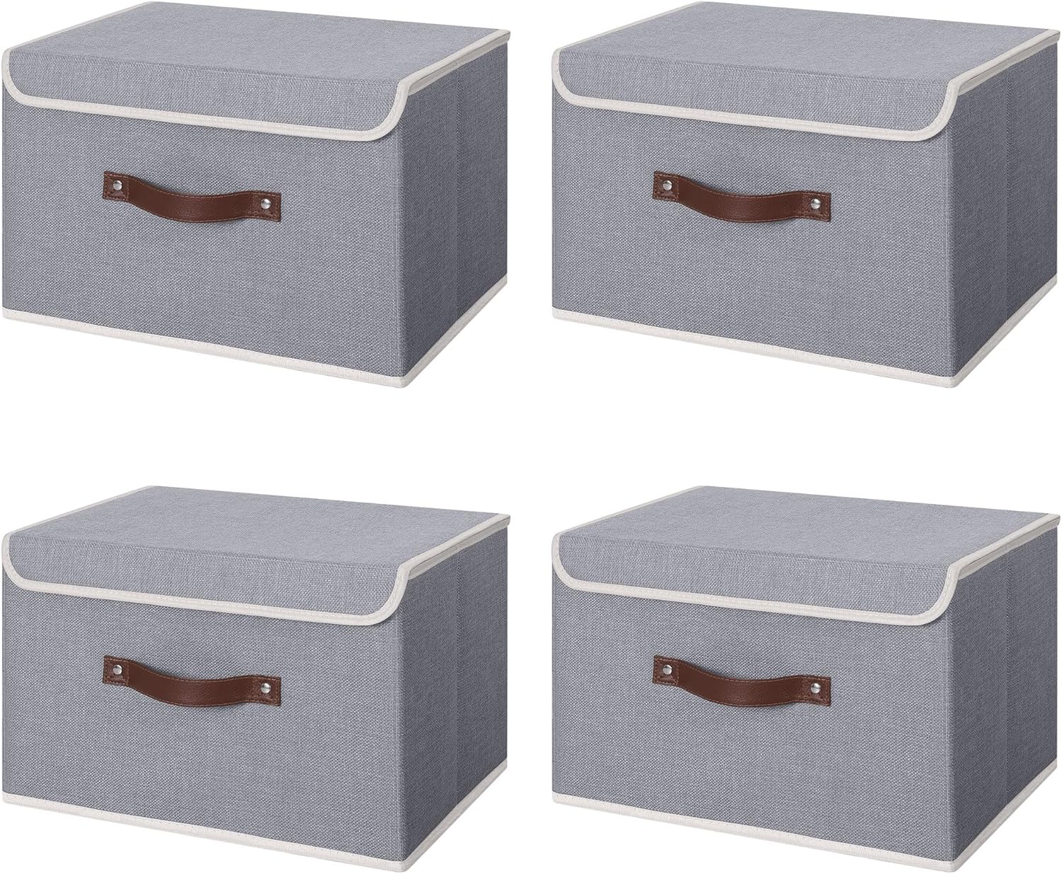 Large Storage Bins with Lid for Home Organization and Style