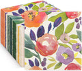 Vibrant Floral Cocktail Napkins - 80pcs