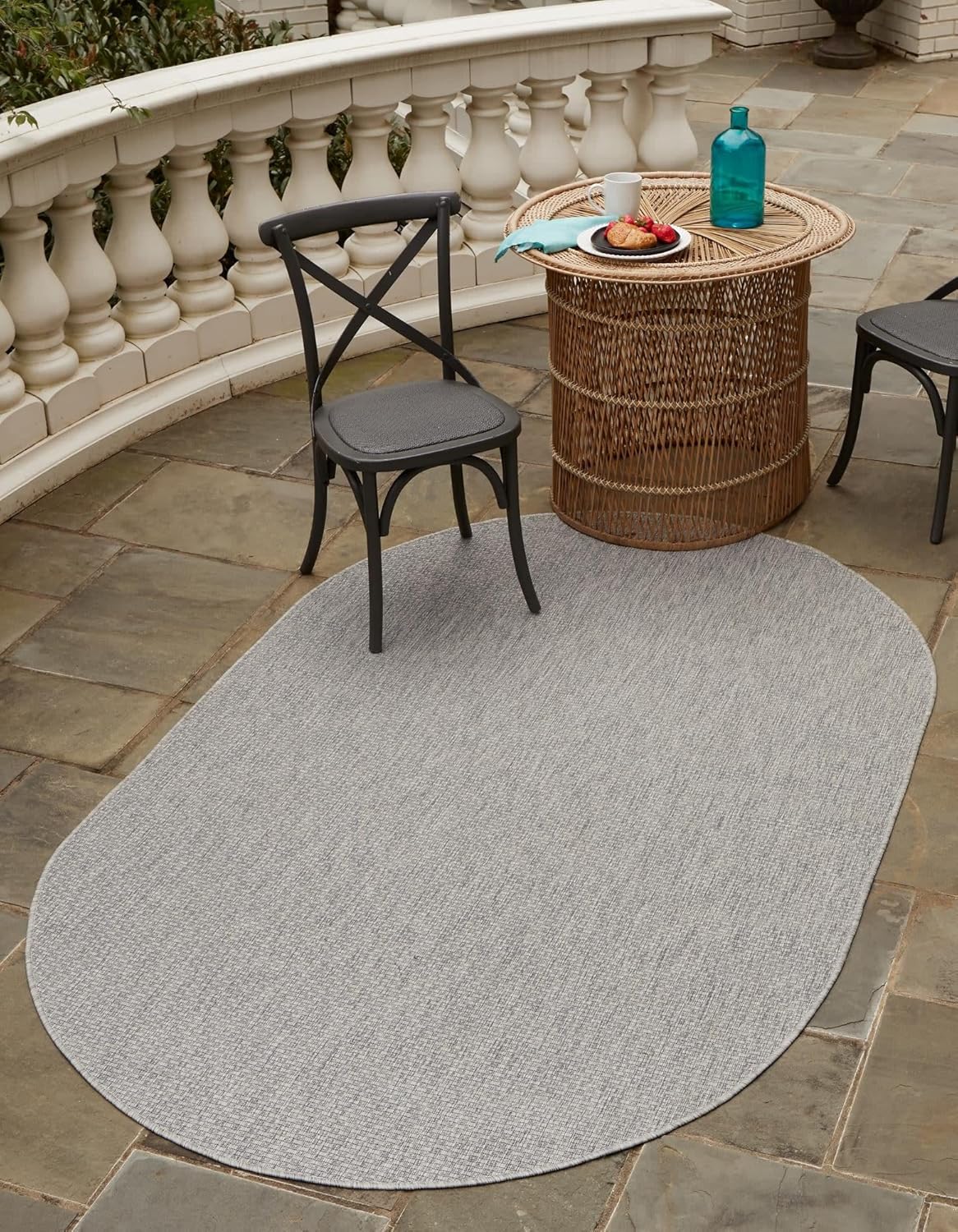 Unique Loom Casual Transitional Solid Heathered Area Rug for All