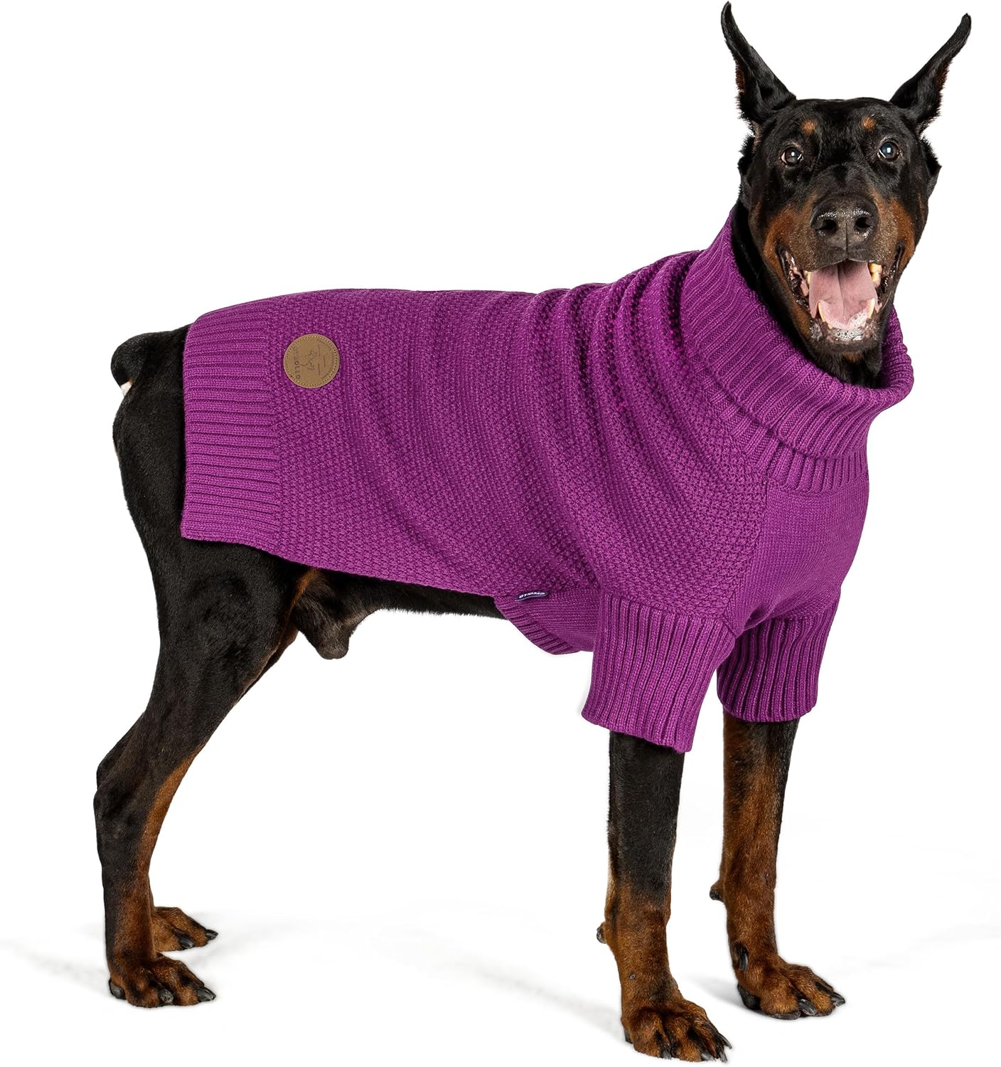 cyeollo Dog Sweater Pullover Turtleneck for Large Dogs Warmth