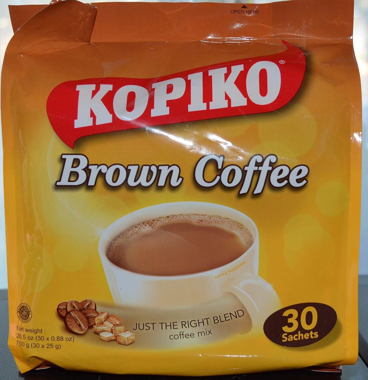 Kopiko 3 in 1 Brown Coffee - Creamy & Sweet 30ct