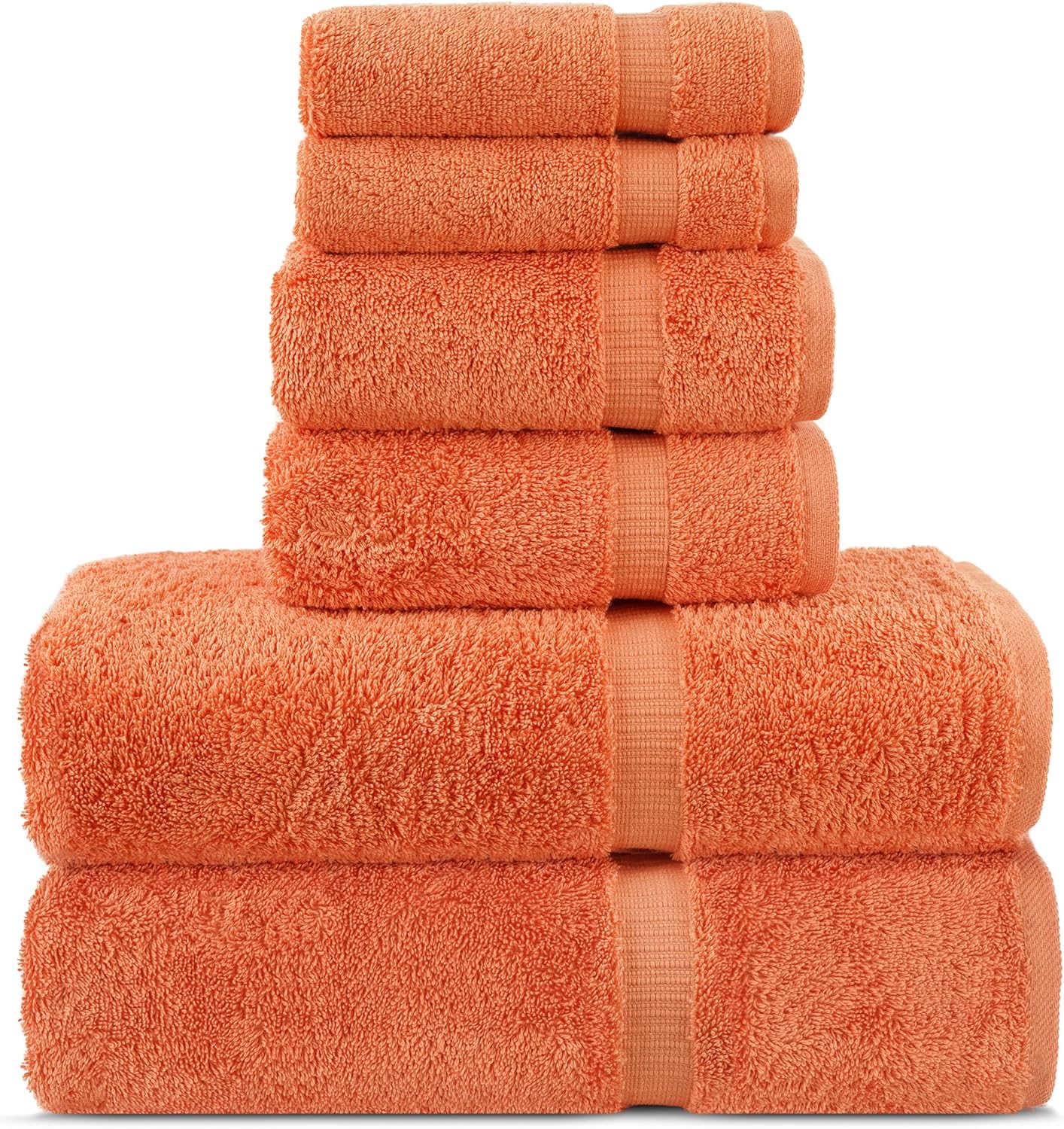 Chakir Turkish Linens Premium 6-Piece Towel Set for Luxury