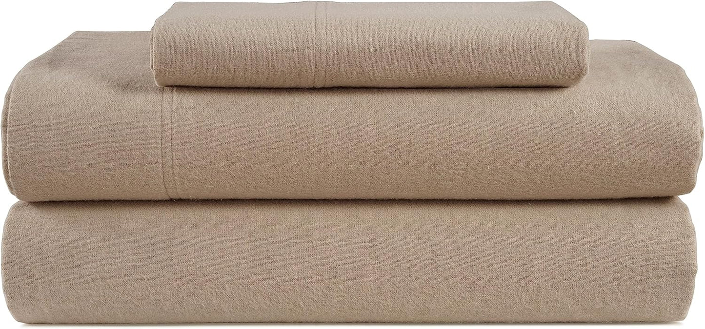 Twin XL Cotton Flannel Sheets Set for Cozy Sleep Experience