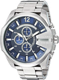 Diesel Mega Chief Men's Stainless Steel Watch Black - 51mm Chronograph