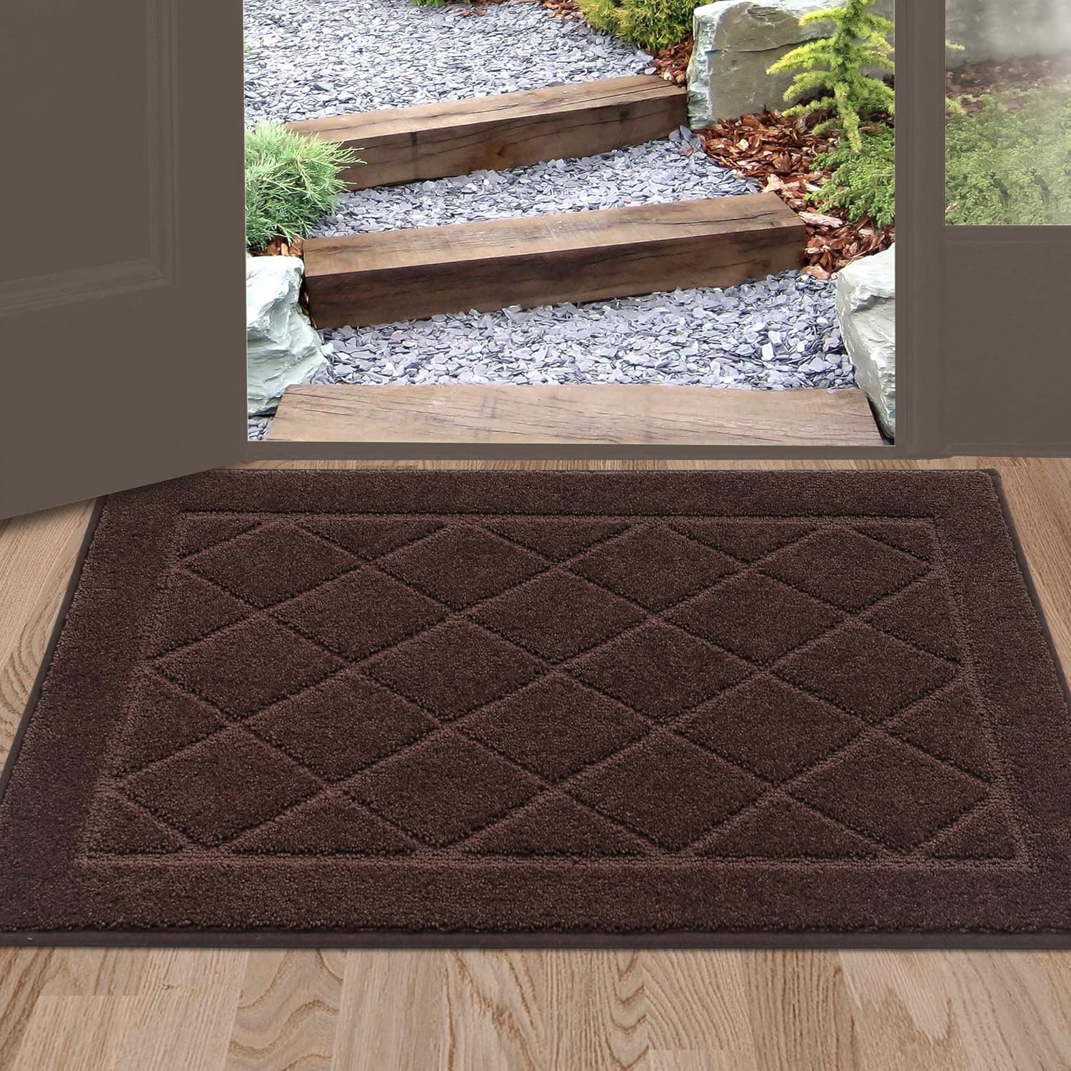 BEQHAUSE Dirt Trapper Door Mat for Clean and Dry Floors