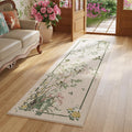 Runner Rug Chinoiserie-Style Floral Vintage Kitchen Rug - Soft