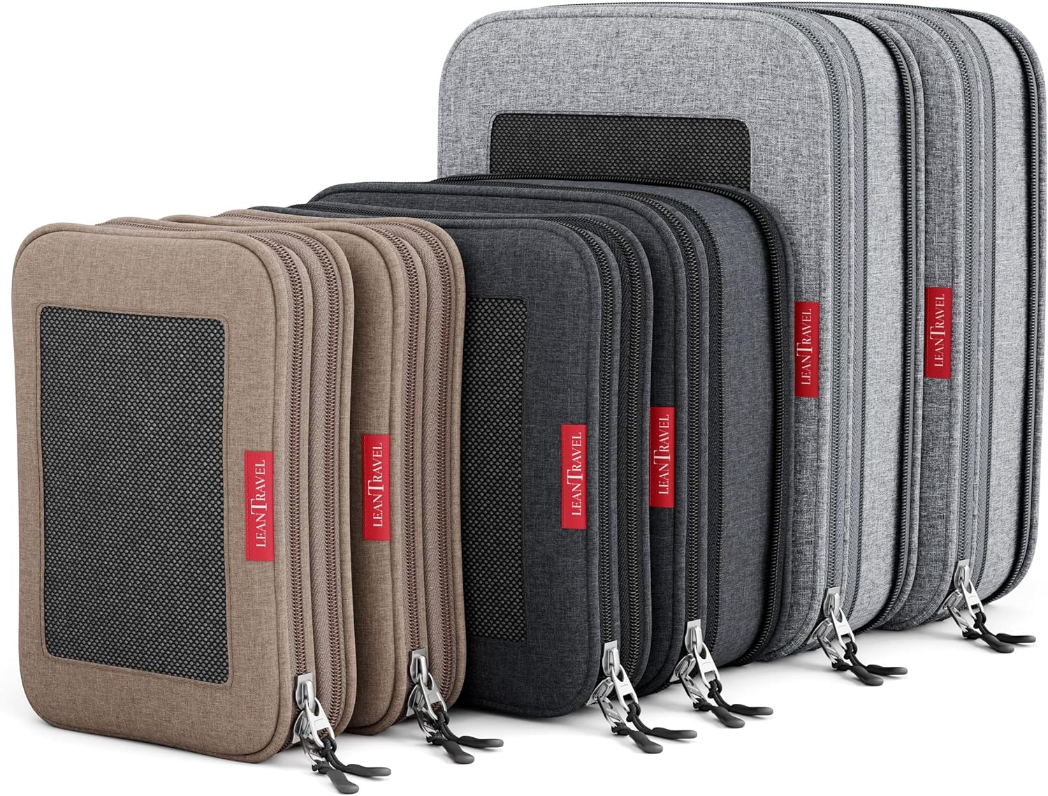 Compression Packing Cubes for Travel Organizers by LeanTravel