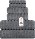 Luxury 6 Piece Turkish Cotton Towel Set for Ultimate Comfort