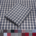 Pico Textiles Blue and White Tartan Plaid Flannel Fabric - 4 Yard Bolt