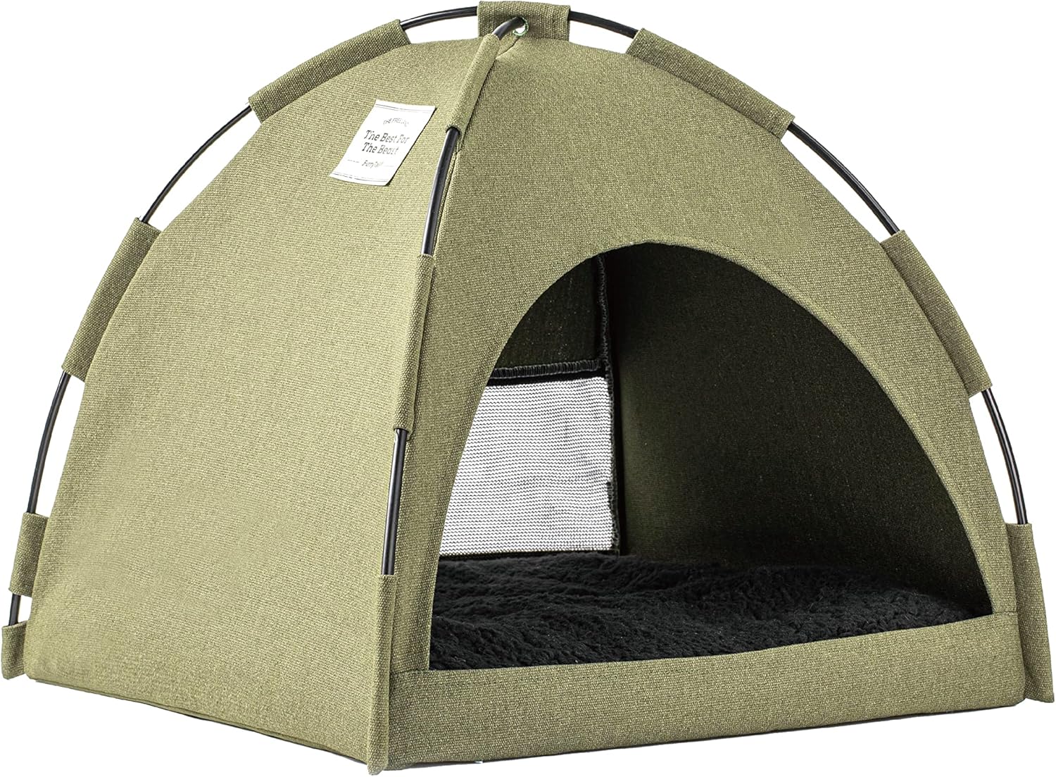 Cozy Green Cat Bed - Washable & Comfortable