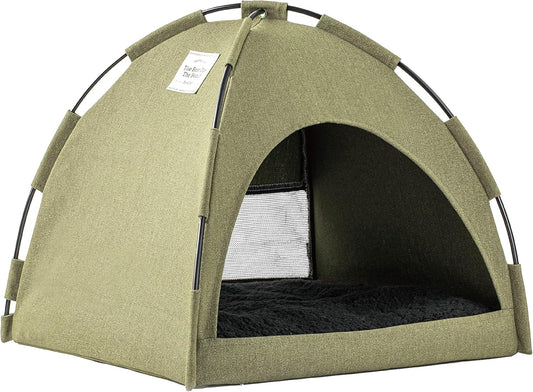 Cozy Green Cat Bed - Washable & Comfortable