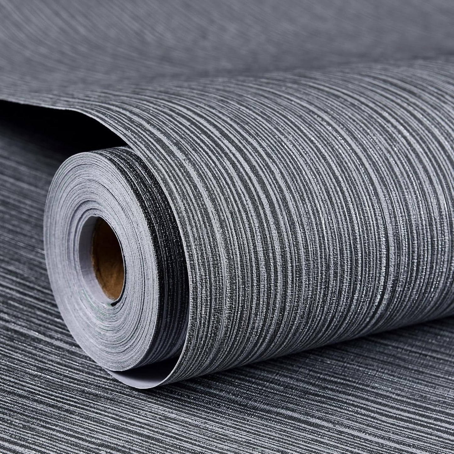 Haimin Grasscloth Wallpaper Textured Peel and Stick Gray Design