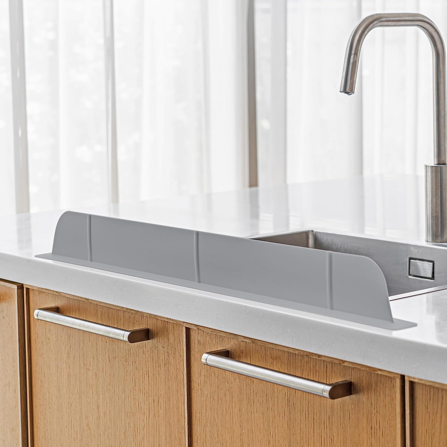 30 Inch Premium Kitchen Sink Silicone Water Splash Guard Upgrade