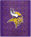 Pegasus Sports NFL Echo Team Wordmark Plush Throw Blanket - 60in x