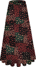 Women's Chiffon White Flowy Maxi Skirts Boho Fall Elastic Waisted size