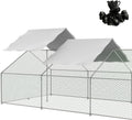Outdoor Metal Chicken Coop Cover 11.38ft x 6.33ft - Waterproof