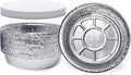Premium 9-Inch Round Foil Pans with Board Lids (270 Pack) - Heavy Duty