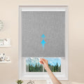 GENIMO 100% Blackout Roller Window Shades - Cordless Thermal Light
