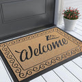 Yimobra Welcome Mat Outdoor Indoor 36x24 in - Tough Dirt Trapper