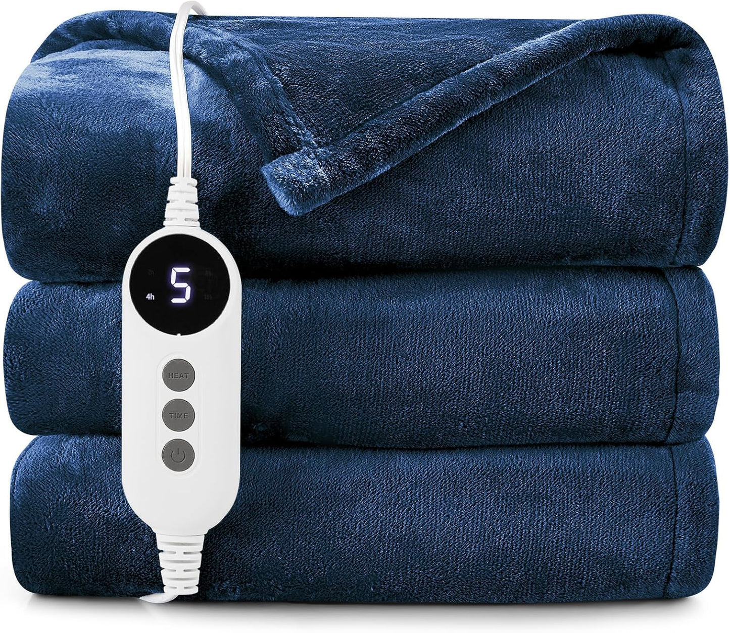 HYLEORY Heated Electric Blanket Throw for Cozy Winter Warmth
