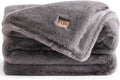 UGG Plush Faux Fur Throw Blanket Reversible Medium Weight - Cozy