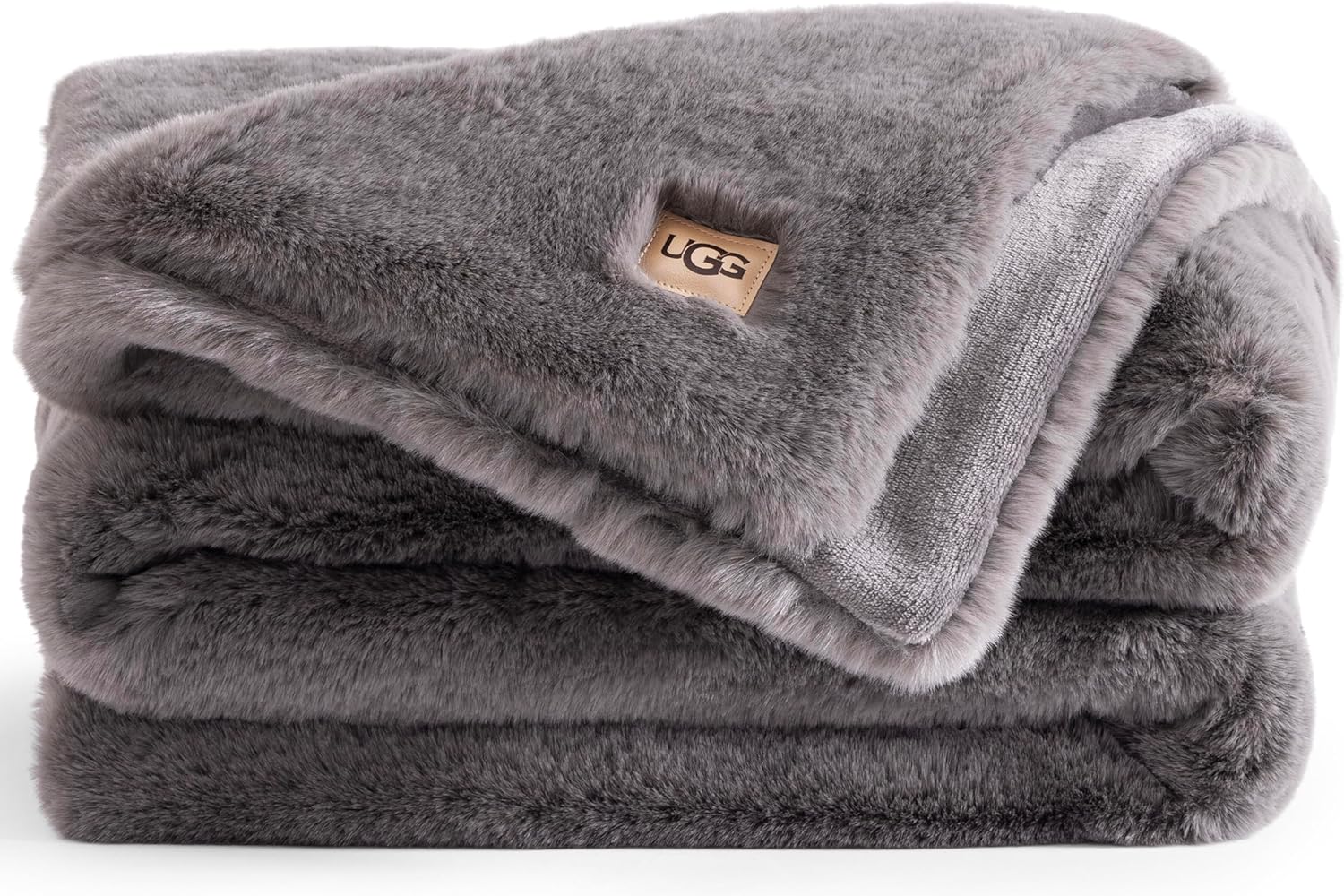 UGG Plush Faux Fur Throw Blanket for Cozy Home Decor