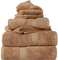 Superior Egyptian Cotton Pile 6 Piece Towel Set - Plush, Absorbent
